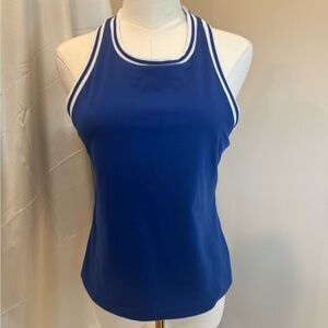 Blue Racerback workout Tank Top